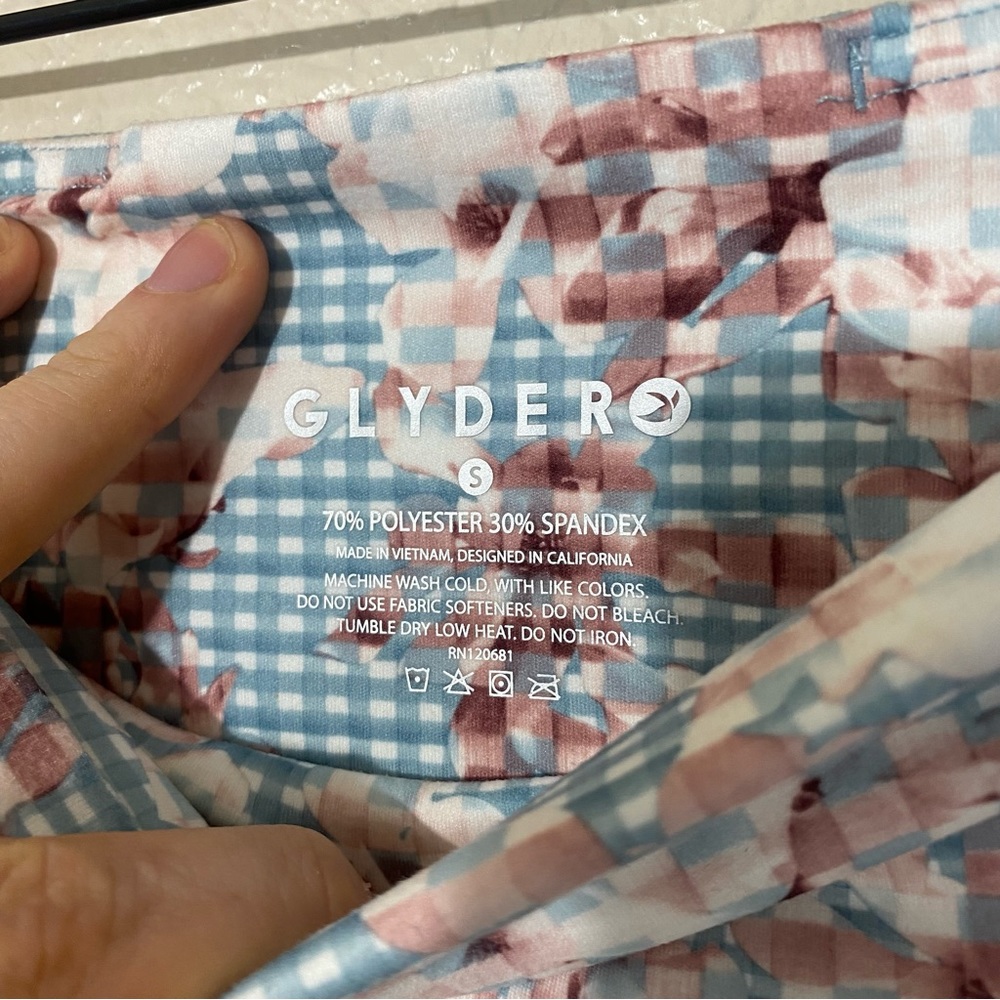 Glyder NWT Leggings in FLORAL PLAID, Size Small - Picture 5 of 8